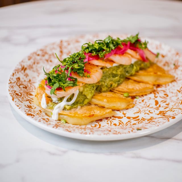 Shrimp quesadilla.