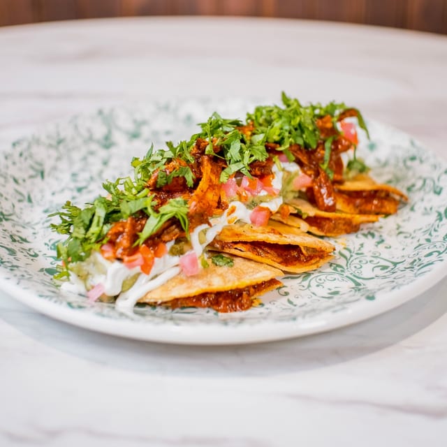 Cochinita pibil quesadilla.