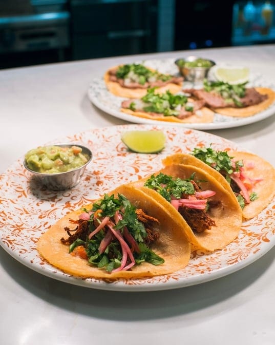 Cochinita pibil taco.