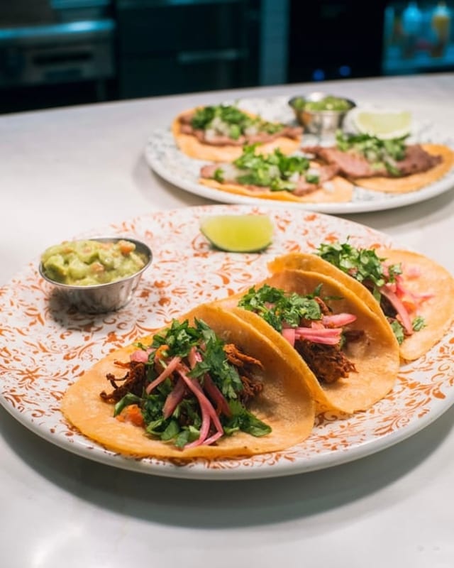 Cochinita pibil taco.